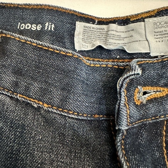 RocaWear Denim Blue Shorts Size 28 Inseam 12 in Loose Fit, Skate, Hip Hop - Picture 10 of 13